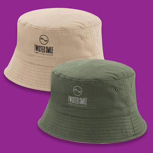 REVERSIBLE BUCKET HAT (OLIVE GREEN/STONE)